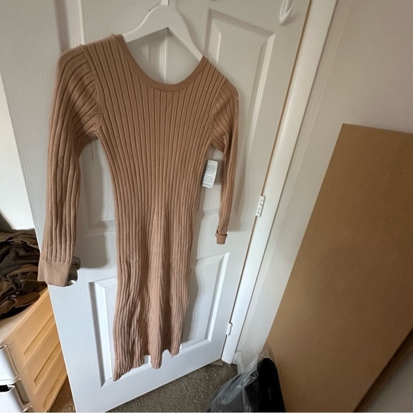 Wayf Dresses & Skirts - Tan Midi Dress